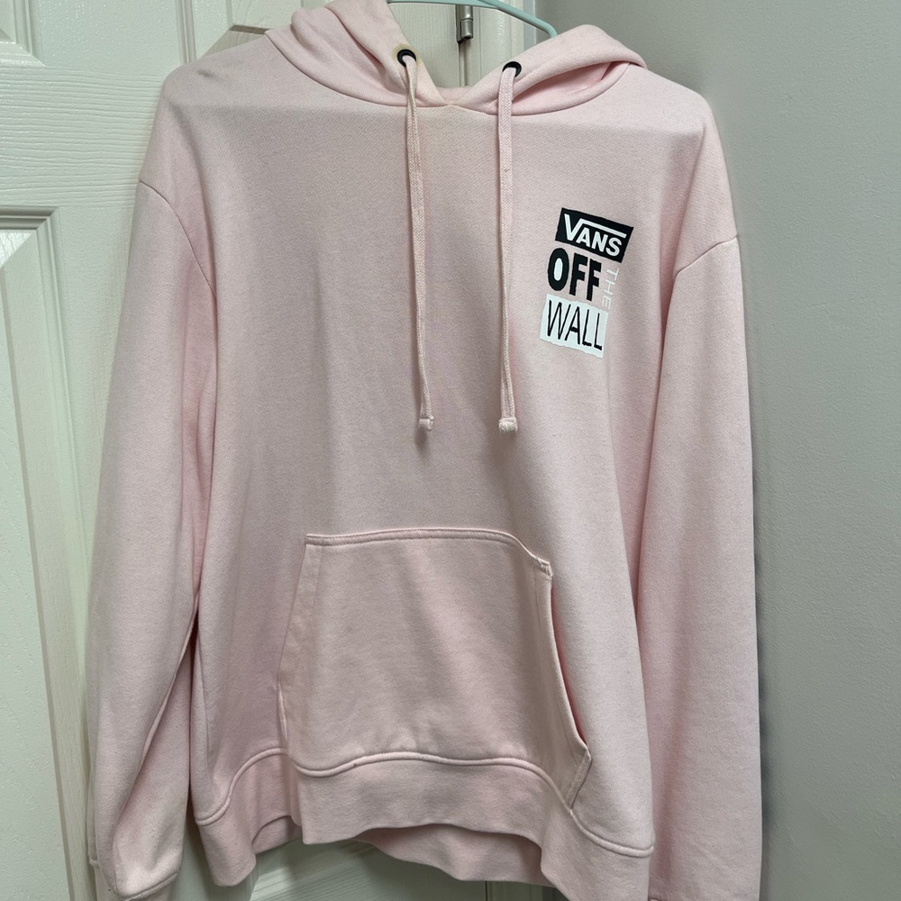 Vans Light Pink Hoodie with Logo